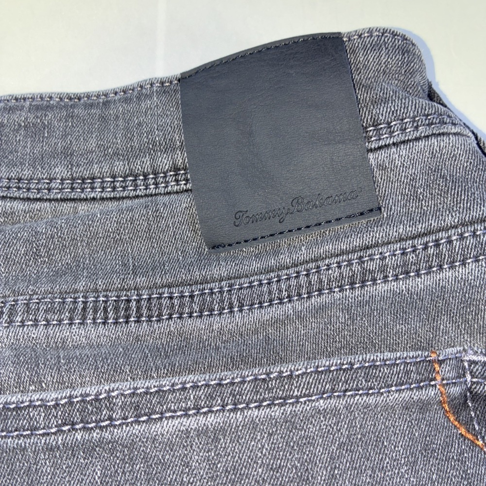 Tommy Bahama Indigo Palms Light Weight Stretch Tapered Jeans Men's 34x34 Gray - Picture 14 of 16